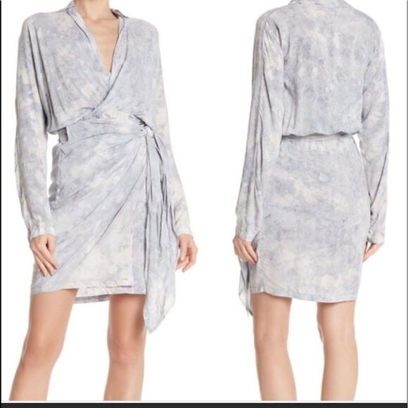 YOUNG FABULOUS & BROKE Raine Tie Dye Wrap Dress - Picture 2 of 15